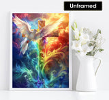 Diymood Paint by Numbers for Adults Cross, DIY Oil Painting Christ Acrylic Paint by Number Kits for Kids Adults Beginner for Home Wall Decor 16x20 inch Diymood