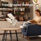 YiXinHo Small Shelf, 3 Tier Acrylic Mini Bookshelf, Tree Bookshelf for Tiny Home, Mini Book Shelf for Book/Cd/Movie Storage Cabinet/Room Corner/Office YiXinHo