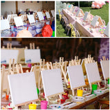 Falling in Art 12Inch Wood Easel Stand, Tabletop Display Stand A-Frame Artist Easel for Painting Canvas, Portable Photo, Picture and Sign Holder (4 Pack) Falling in Art