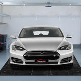 Partol Garage Floor Containment Mat Non-Slip Garage Floor Mat Heavy Duty Waterproof Garage Mat Floor Protection from Sand, Snow, Rain and Mud for Cars (8.6 x 20ft) PARTOL