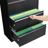 SISESOL Metal Storage Cabinet with Drawers, 71" File Cabinets for Home Office, Locking Steel Storage Cabinet with Doors and Shelves for Home, Office, Warehouse, Garage, School (Black, 3 Drawers) SISESOL