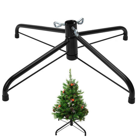 Christmas Tree Stands, Universal Folding Christmas Tree Stands For Fits 0.5-1.1 Inchs Tree Pole, 3 Ft To 8 Ft Artificial Trees WoodArtSupply