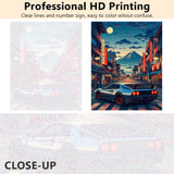 TUMOVO Paint by Number for Adults, DIY Acrylic Painting for Adults, Anime Car in The City Paint by Numbers Adults' Paint-by-Numbers Kits Arts Craft for Home Wall Decor, 16X20 Inch(Frameless) TUMOVO