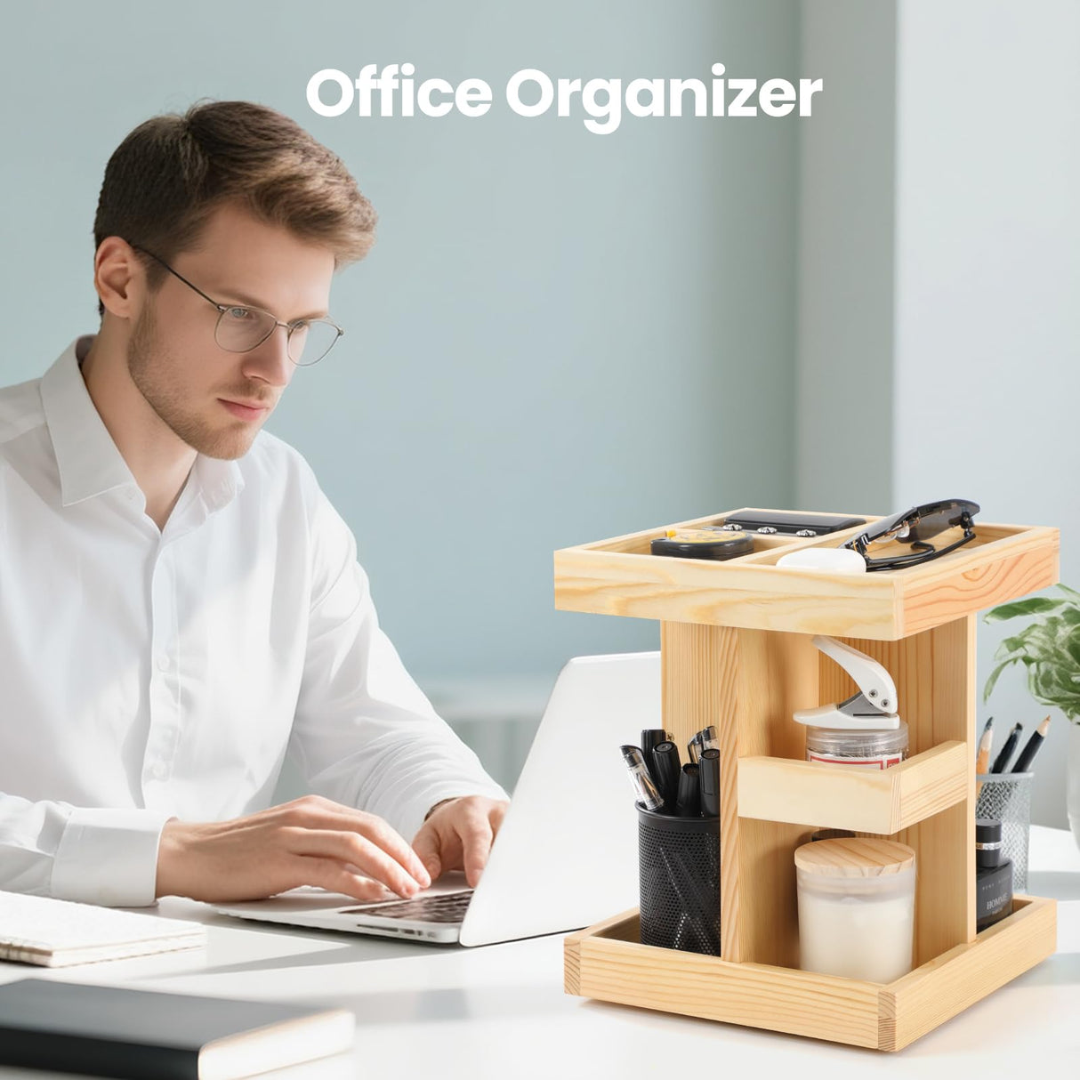 Bathroom Counter Organizer,Shelf for Bathroom Counter,Restroom Organizer,Mens Cologne Organizers,Skincare Organizers,Perfume Tray,Cologne Stand,Vanity Tray,Counter Shelf(Burlywood) EXIN DECHEN