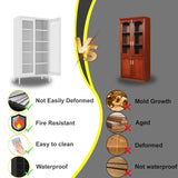 Baborokic Metal Storage Cabinet,Kitchen Pantry Cabinet with 2 Mesh Doors,Tall Organizer Steel Cabinets,Large Metal Locker Storage Cabinet for Home,Office,Living Room(72" White) Baborokic