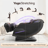 4D Massage Chairs Full Body,Zero Gravity SL-Track Shiatsu Massage Chair Recliner,Core Heating,20 Massage Techniques,Deep Yoga Stretch,Foot Rollers, Ai Voice,Touch Screen,Wireless Charging armali