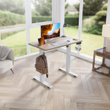 Kingant Standing Desk Height Adjustable Electric [35 x 20 Inch] - Ergonomic Sit Stand Desk for Home Office Computer Workstation With Cable Management Kingant