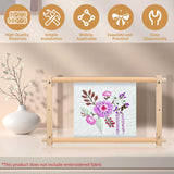 Needlepoint Embroidery Tapestry Scroll Frame, Cross Stitch Frame, Wood Needlework Frame, Quilting Hoop Stand, Needlepoint Frames for Stitching, Needlepoint Holder for Sewing Projects Craft 21.5" x 12" Tzgsonp