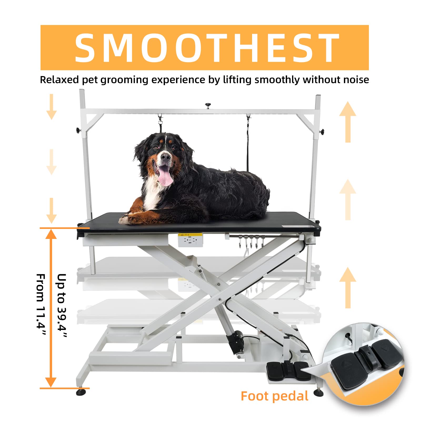 shernbao Pet Dog Grooming Table Electric & Heavy Duty 50in - WoodArtSupply