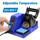 WEP 926LED V1 110W Soldering Iron Station Kit with Solder Wire, 5 Soldering Tips, Tip Cleaner, Tweezers, Desoldering Pump with Precision Temperature Control, Sleep Mode, ℉/℃ WEP