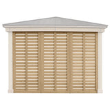 Yardistry 10' Meridian Wooden Privacy Wall, Fits One Side of 10' Meridian Gazebos, Cedar Yardistry