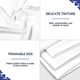 12 Pcs Embroidery Fabric Squares, 10 x 10 Inch White Cotton Cloth for Embroidery Supplies GCVOPTON