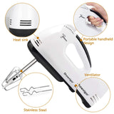 Showvigor Handmixer Electric Handheld - 7 Speed Portable Kitchen Mixer Electric with 5 Stainless Steel Accessories Whisk, Food Beater for Whipping Mixing Cookies Cakes Eggs Dough Showvigor
