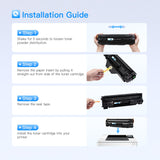 LxTek Compatible Toner Cartridge 83A Replacement for HP 83A CF283A Compatible with Laserjet Pro MFP M125nw M201dw M225dw M201n M125a M127fn M127fw, 2 Black LxTek