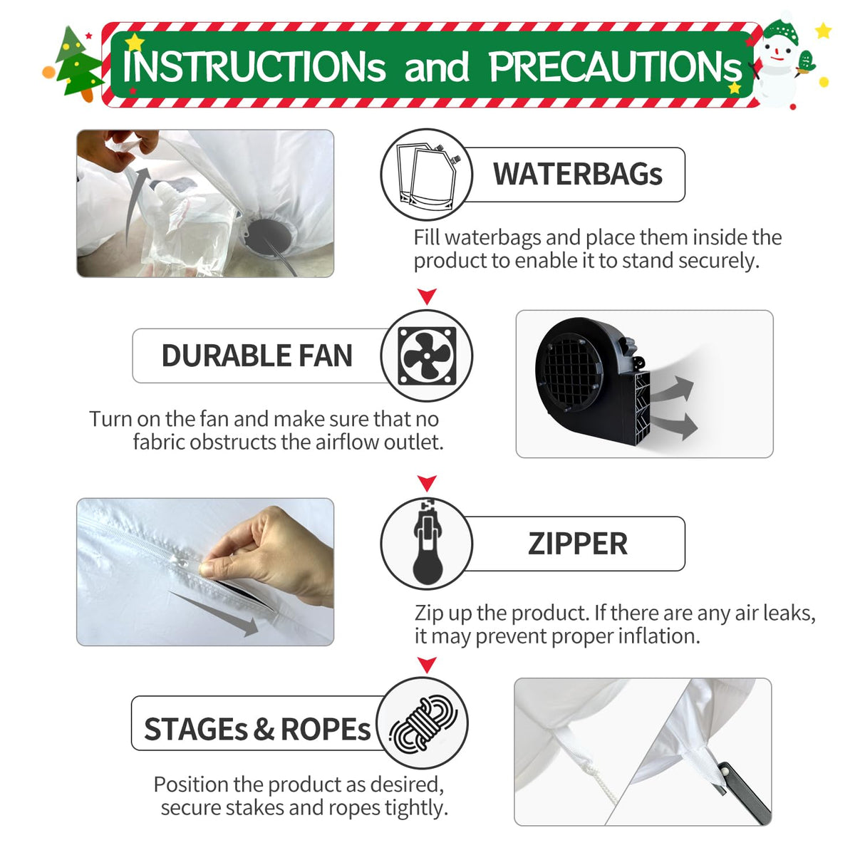 6FT Rooster Inflatables Christmas Spring, Farm Ranch Blow up Animals Cute Chicken, Decorations Outdoor Yard Built-in LED Lights Big Large Decor Party Lawn Holiday Outside DomKom