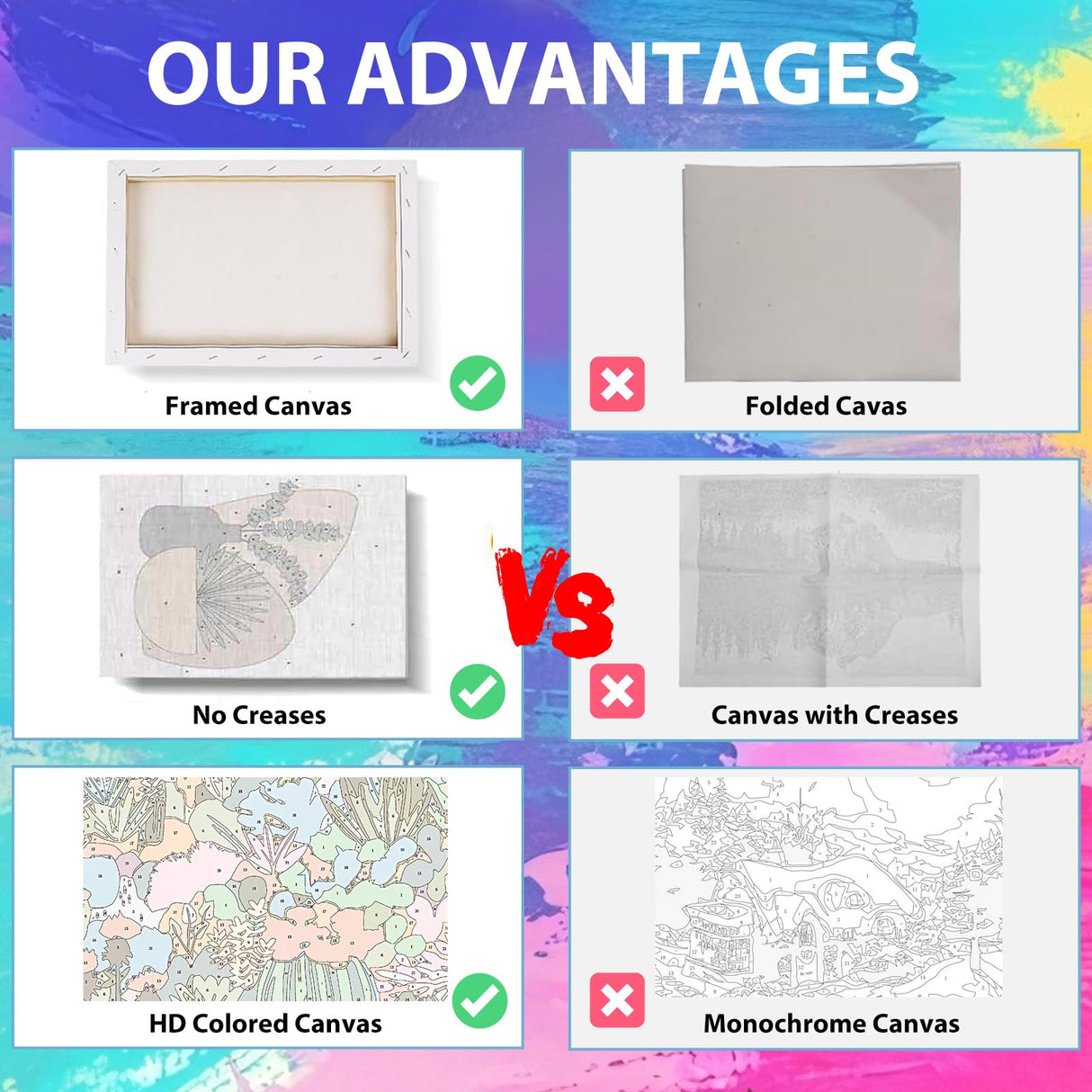 4 Pack National Park Paint by Numbers Kit for Adults with Wooden Frame, Landscape Paint by Numbers for Adults, National Park Adult Paint by Numbers Kit with Wooden Easel for Home Decor Gift 8x12 Inch xcemhil