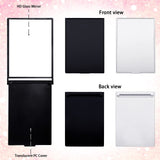 Queekay Home Mirror, 16pcs 2 x 3 x 0.2'' Small Makeup Folding Mirror, Portable Travel Mirror, Compact Stand up Mirror, for Women Girls, Black, White Queekay