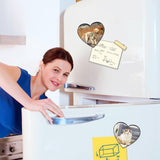 80PCS Sublimation Magnet Blanks Hearts Bulk Produnts 40 Pcs Sublimation Blanks and 40Pcs Soft Magnetic for Kitchen Personalized Sublimation Refrigerator Fridge Magnets Blank Set for DIY Craft LaiHiulaan