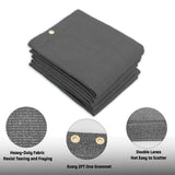 SUNNY GUARD Shade Cloth 12x20 FT Sun Shade Screen Fabric HC-036 Shade Cover Tarp with Grommets for Pergola Backyard Garden, Dark Grey SUNNY GUARD