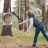 Hitdudu Throwing Axes, 11.8" Throwing Tomahawk w/ 3.5" Blade, Full Tang Stainless Steel Axe Set with Sheath, Paracord Wrapped Handle, Design for Hawks Throwing Recreation and Competition Hitdudu