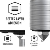 JAREES PETG Filament 1.75mm Bundle for 3D Printer, Total 2KG Metal-Like Consumable 1kg (2.2lbs) 1X2 Spool, High Speed Metallic Finish PETG, Dimensional Accuracy +/- 0.03 mm, Silver and Bronze Gold JAREES