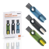 3 in 1 Cup Lid Gap Cleaning Brush Set, Multifunctional Insulation Bottle Cleaning Tools, Mutipurpose Tiny Silicone Cup Holder Cleaner, Home Kitchen Cleaning Tools vidonio