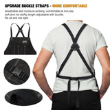 ARCCAPTAIN Leather Welding Work Apron 24" X 36" Heat Flame Resistant Cowhide Blacksmith Aprons with 6 Tool Pockets for Welders Men Women, Adjustable M to XXXL-Black ARCCAPTAIN