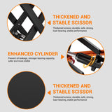 Hydraulic Lift Table Cart, 500lbs Capacity 28.5" Lifting Height, Manual Single Scissor Lift Table with Locking Wheels and Non-Slip Pad, Hydraulic Scissor Cart for Material Handling and Transportation GarveeTech