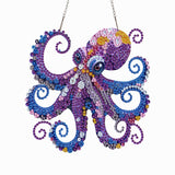 Celegoods Octopus Diamond Art Hanging Kits for Adults Beginners, Rhinestone Beads Acrylic Hanging Pendant Diamond Painting Dots Art Small Kits Hanging Decor, DIY Craft for Home Garden Decor Celegoods