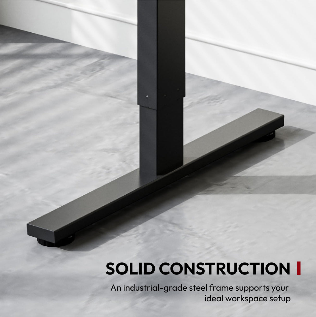 SANODESK Standing Desk Height Adjustable Electric Stand up Desk 63x24 Inches Sit Stand Home Office Desk with Splice Board, Black Frame/Black Top SANODESK