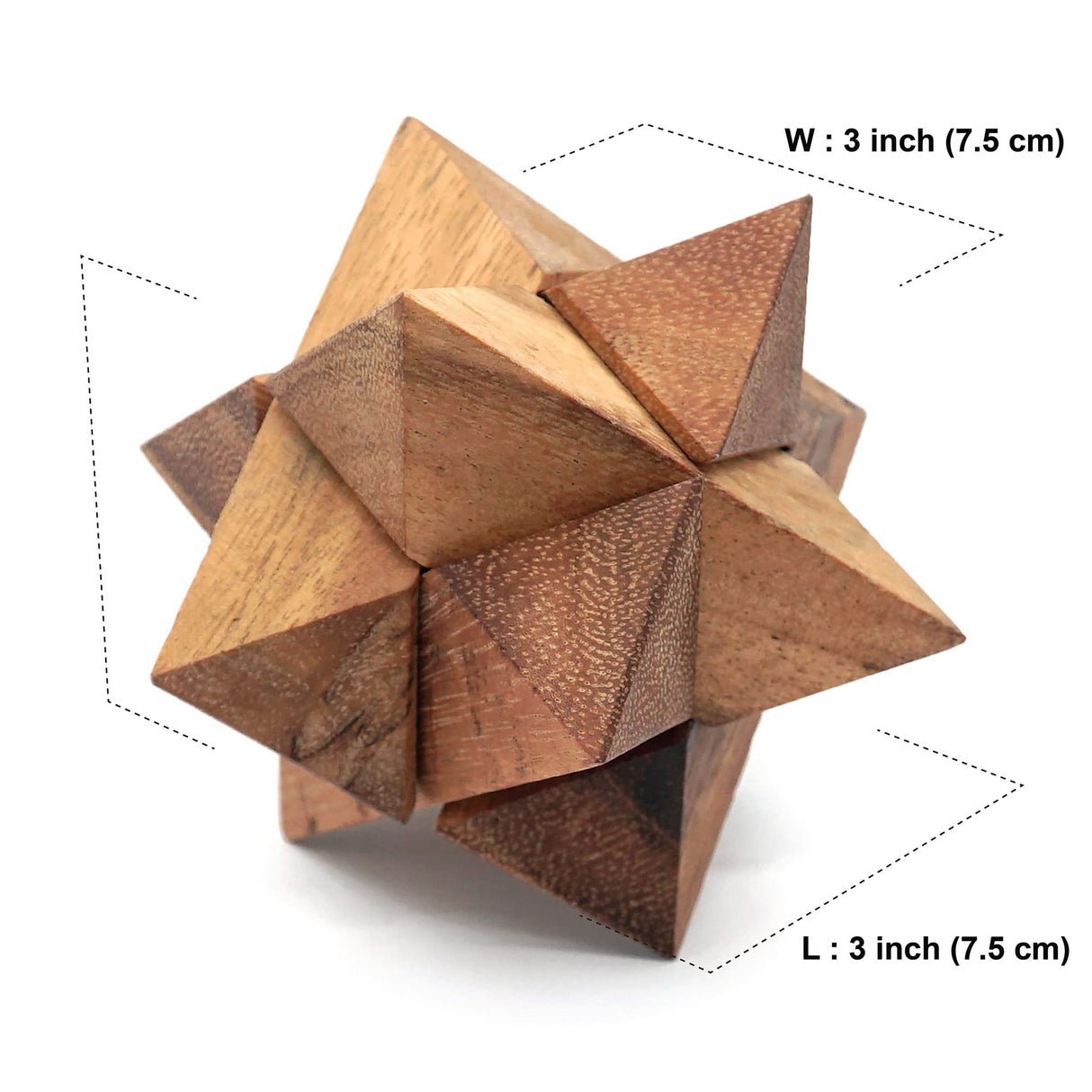 Adults Games Gifts Wooden Star Cube Puzzle Game Brain Teasers of The Logic Games for Kids and Teen to Challenge Puzzles for Fun Entertaining Things and Educational Tools of Parents BSIRI