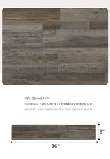 SINGULARWOOD Vinyl Wall Planks,Self-Adhesive Vinyl Panels for Walls,Peel and Stick Easy Installation (12 pcs/18 Sq Ft/Box),Driftwood-Light Grey SINGULARWOOD
