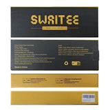 Paper Towel Holder Under Cabinet, One-Handed Tear, Wall Mount, Adhesive, Stainless Steel, Black, Paper Roll Holder with Ratchet Mechanism for Kitchen Bathroom Farmhouse Essentials Decor Accessories Swaitee