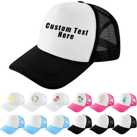 Eurzom 20 Pack Sublimation Blank Mesh Baseball Cap Polyester Mesh Plain Trucker Hat Printing Embroidery Summer Unisex (Multicolored) Eurzom