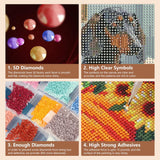 SJUTOUCI Dachshund Diamond Art Painting Kits for Adults, Dog Diamond Art Kits for Beginners, 5D DIY Full Drill Gem Craft for Home Decor Gift 12x12 inch/30x30cm, Animal SJUTOUCI