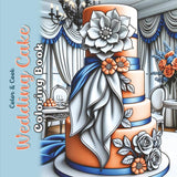 Wedding Cake Coloring Book: Grayscale Coloring Sketches for Adults (Color & Cook) WoodArtSupply