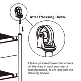 SunnyPoint 3-Tier Delicate Compact Rolling Metal Storage Organizer - Mobile Utility Cart Kitchen/Under Desk Cart with Caster Wheels (WHT, Compact (15.5" X 26.8" X 10.27")) SunnyPoint