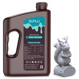 SUNLU Water Washable 3D Printer Resin 3kg, Large Bottle Water Washable Resin for Most Resin 3D Printers, 395 to 405nm UV Curing 3D Printing Liquid Photopolymer Resin, 3000g, Grey SUNLU