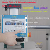 16x24 Pneumatic Dual Heat Press Machine Auto Sliding & Up-Open - Industrial Heat Transfer Double Station Automatic Press with Infrared Positioning for T-Shirt Sublimation Printing WUMSTOT