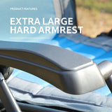 TIMBER RIDGE Zero Gravity polyester Chair Oversized Recliner 350lbs Capacity Patio Lounge Chair Padded Lawn Chair with Headrest XXL for Outdoor, Camping, Patio, Lawn, Blue TIMBER RIDGE