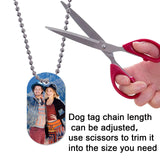 30 pcs Sublimation Blank Dog Tag Aluminum White Sublimation Stamping Tag Pendants Double Sided Blank Stamping Metal Tags, Personalized Pets Tags Oval GEKIXUTP