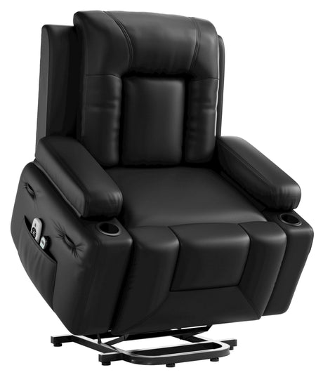 GarveeHome Power Lift Recliner Chair - Heat and Massage, PU Leather, Adjustable Back and Legs, Electric Lift Chair Designed for The Elderly and People with Mobility impaired GarveeHome