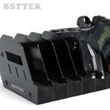 BSTTEK Foam Pistol Rack for Gun Safe | Gun Cabinet Accessories | Storage Organizer Revolver Firearm Handgun Rack Stand Display Holder Fits 6 of Pistols BSTTEK