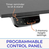 Stand Steady Tranzendesk Power Extra Large 71 Inch Electric L-Shaped Corner Standing Desk, Height Adjustable Ergonomic Corner Desk & Sit Stand Workstation, Fits 4 Monitors (Black, 71in x 71in) Stand Steady