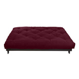 Mozaic Full Size 10-inch Cotton Twill Futon Mattress, Burgundy TRUPEDIC