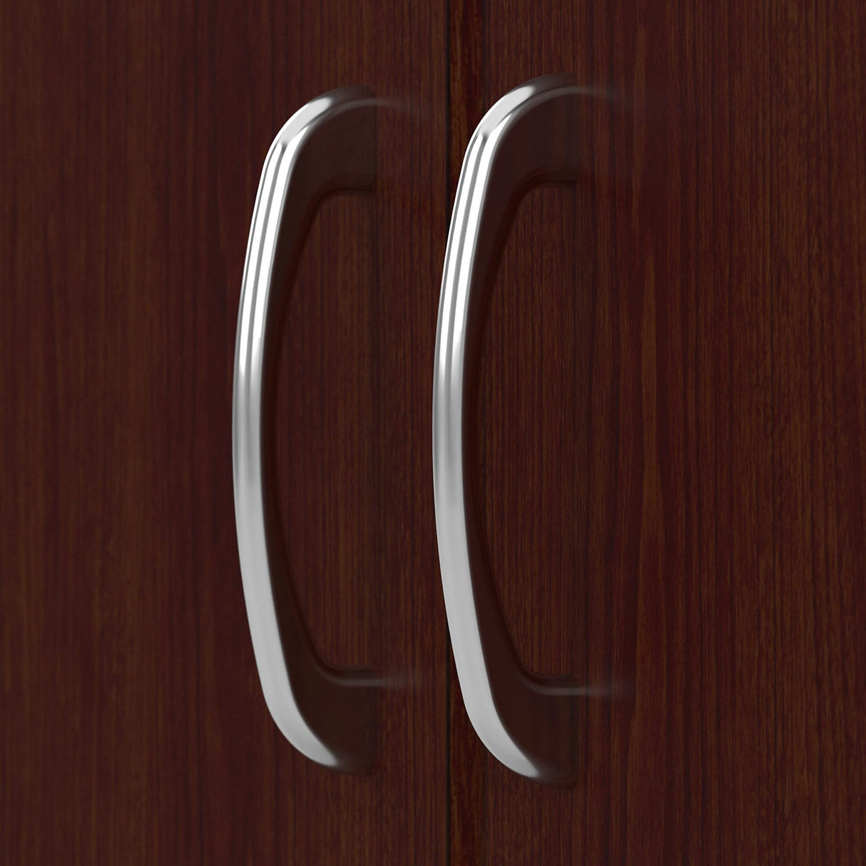 Bush Furniture Cabot Kitchen Pantry Cabinet with Doors, Tall, Harvest Cherry Bush Business Furniture