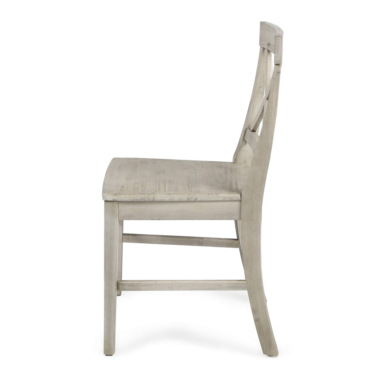 Christopher Knight Home Roshan Farmhouse Acacia Wood Dining Chairs, Light Grey Wash, 21D x 17.75W x 35.5H Inch Christopher Knight Home