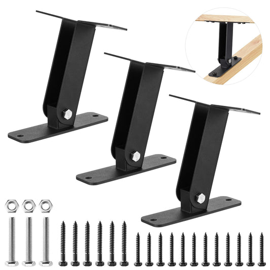 Gisafai 3 Pack Patio Roof Riser Heavy Duty Pergola Brackets Kit Stainless Steel 304 Pergola Roof Riser Beam Brackets Adjustable Saddle Roof Riser Post and Beam Mount Kit for Gazebo Roof Patio Pergola