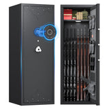 10-15 Gun Safe for Home, Large Capacity Rifle and Pistol Security Cabinet Quick Access Digital Keypad Lock, Backup Keys, Adjustable Shelves, Heavy Duty Steel Construction for Secure Firearms Storage KAER