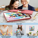 SJUTOUCI Diamond Painting Kits for Adults, Cat Diamond Art Kits, Round Full Drill Bead Gem Art, 5D DIY Paint with Diamonds Crafts for Home Wall Decor Gift 12x12inch SJUTOUCI